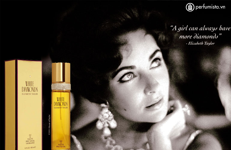 elizabeth taylor white diamonds